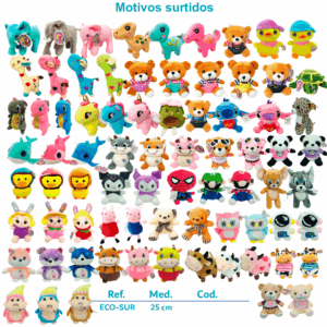 PELUCHE SURTIDO ECONOMICO X 25 CM